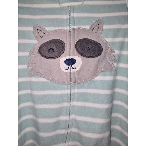 NWT Carter’s Footed Raccoon PJ - 12 Months - Picture 3 of 9